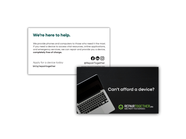 Business cards for RepairTogether